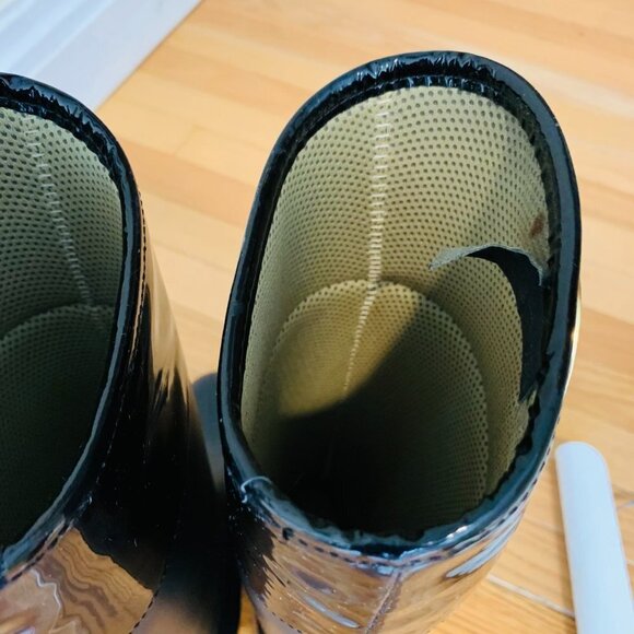 TORY BURCH Black Rain Riding Boots Boots AIGLE Women’s Size 7 B - Picture 16 of 16